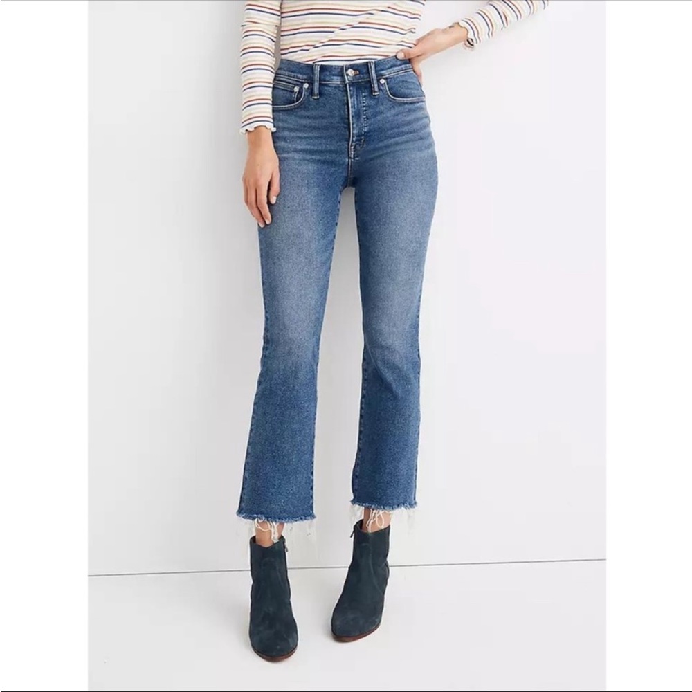 Madewell Cali demi boot raw hem 27